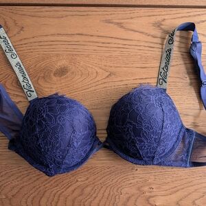 Victoria's Secret Lace Bra in Deep Blue